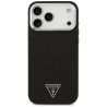 Case Guess Glitter Triangle Logo MagSafe for iPhone 17 Pro Max / black