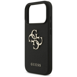 Guess Grained Big 4G & Classic Logo case for iPhone 17 Pro / black