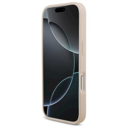 Guess Grained Big 4G & Classic Logo Case for iPhone 17 Pro / pink