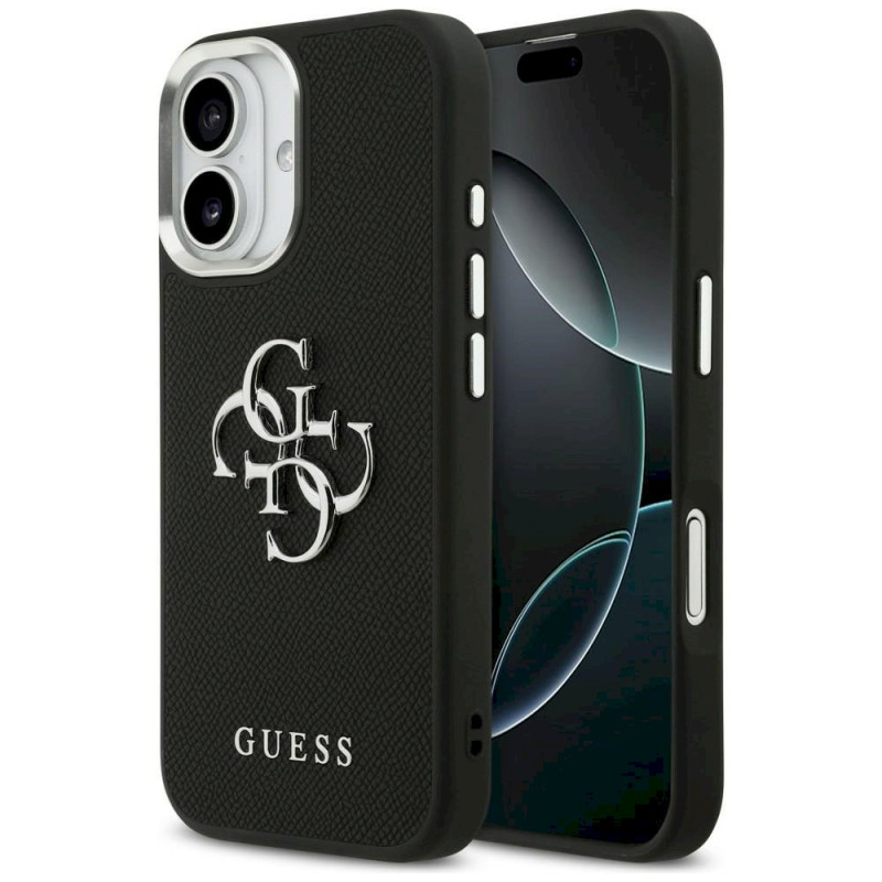 Case Guess Grained Big 4G Classic Logo for iPhone 17 / black