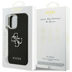 Case Guess Grained Big 4G Classic Logo for iPhone 17 / black