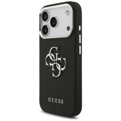 Case Guess Grained Big 4G Classic Logo for iPhone 17 Pro / black