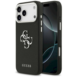 Guess Grained Big 4G Classic Logo Case for iPhone 17 Pro Max / black