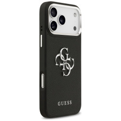 Guess Grained Big 4G Classic Logo Case for iPhone 17 Pro Max / black