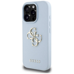 Case Guess Grained Big 4G Logo Small Classic Logo for iPhone 16 Pro / blue
