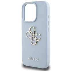 Case Guess Grained Big 4G Logo Small Classic Logo for iPhone 16 Pro / blue