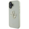 Guess Grained Big 4G Logo Small Classic Logo Case for iPhone 16 / green