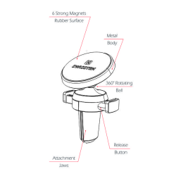 Swissten S-Grip AV-M8 Universal Car Air Vent Holder For Devices