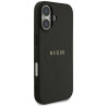 Guess Grained Ring MagSafe case for iPhone 17 / black