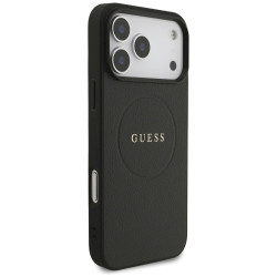 Guess Grained Ring MagSafe case for iPhone 17 Pro Max / black