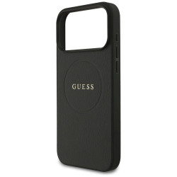 Guess Grained Ring MagSafe case for iPhone 17 Pro Max / black