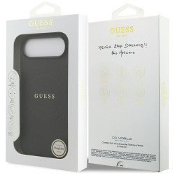 Guess Grained Ring MagSafe case for iPhone Air / black