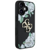 Case Guess Grained Roses Big 4G logo for iPhone 16 / black