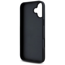 Case Guess Grained Roses Big 4G logo for iPhone 16 / black