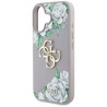 Case Guess Grained Roses Big 4G logo for iPhone 16 / purple