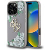 Case Guess Grained Roses Big 4G logo for iPhone 16 Pro / purple