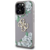 Case Guess Grained Roses Big 4G logo for iPhone 16 Pro / purple