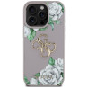 Case Guess Grained Roses Big 4G logo for iPhone 16 Pro / purple