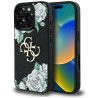 Guess Grained Roses Big 4G logo Case for iPhone 16 Pro Max / black