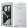 Guess Grained Roses Big 4G logo Case for iPhone 16 Pro Max / black