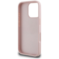 Case Guess Grained Roses Big 4G logo for iPhone 16 Pro Max / pink