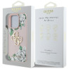 Case Guess Grained Roses Big 4G logo for iPhone 16 Pro Max / pink