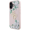 Case Guess Grained Roses Big 4G logo for iPhone 16 / pink
