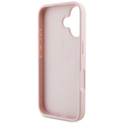 Case Guess Grained Roses Big 4G logo for iPhone 16 / pink
