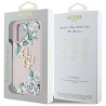 Case Guess Grained Roses Big 4G logo for iPhone 16 / pink