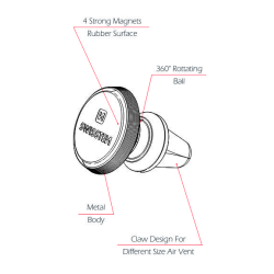 Swissten S-Grip AV-M9 Universal Car Air Vent Holder For Devices