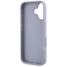 Guess Hot Stamp 4G Pattern Triangle Metal Logo Case for iPhone 16 / purple