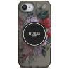 Guess IML Flowers MagSafe Case for iPhone 16e / black