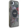 Guess IML Flowers MagSafe Case for iPhone 16e / black