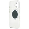 Guess IML Metal Colored Circle Classic Logo MagSafe Case for iPhone 16 / black