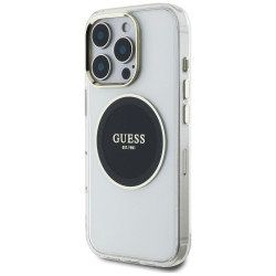 Case Guess IML Metal Colored Circle Classic Logo MagSafe for iPhone 16 Pro / black