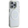 Guess IML Metal Colored Circle Classic Logo MagSafe Case for iPhone 16 Pro Max / white