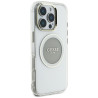 Guess IML Metal Colored Circle Classic Logo MagSafe Case for iPhone 16 Pro Max / grey