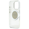 Guess IML Metal Colored Circle Classic Logo MagSafe Case for iPhone 16 Pro Max / grey