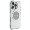 Case Guess IML Metal Colored Circle Classic Logo MagSafe for iPhone 16 Pro / grey