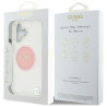 Case Guess IML Metal Colored Circle Classic Logo MagSafe for iPhone 16 / pink