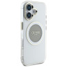 Case Guess IML Metal Colored Circle Classic Logo MagSafe for iPhone 16 / grey