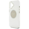 Case Guess IML Metal Colored Circle Classic Logo MagSafe for iPhone 16 / grey