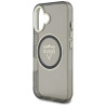 Guess IML Metal Mountain Logo MagSafe Case for iPhone 16 / black