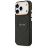 Guess Peony Hot Stamp MagSafe Case for iPhone 17 Pro / black