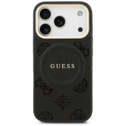 Guess Peony Hot Stamp MagSafe Case for iPhone 17 Pro / black