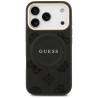 Guess Peony Hot Stamp MagSafe Case for iPhone 17 Pro / black