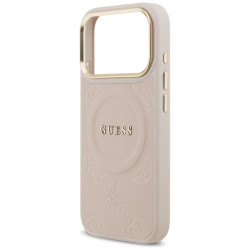 Guess Peony Hot Stamp MagSafe Case for iPhone 17 Pro / pink