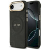 Case Guess Peony Hot Stamp MagSafe for iPhone Air / black