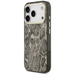 Guess Python Pattern MagSafe Case for iPhone 17 Pro / Brown