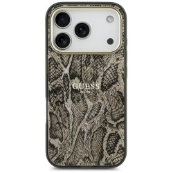 Guess Python Pattern MagSafe Case for iPhone 17 Pro / Brown